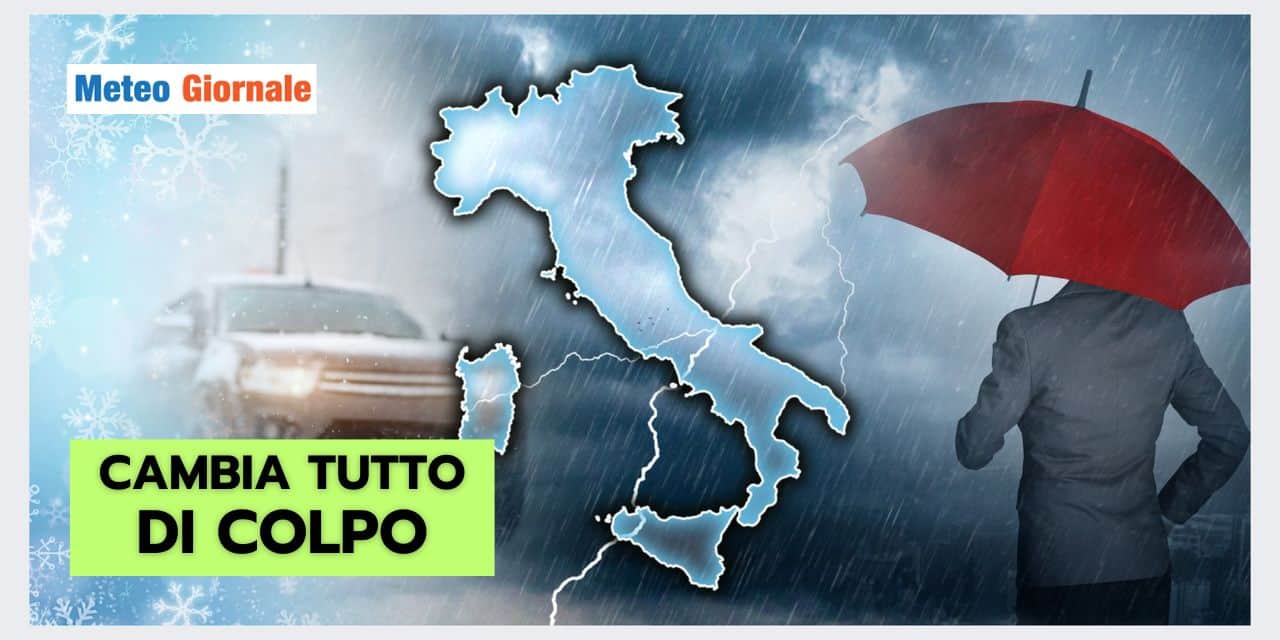CROLLA TUTTO di colpo, ecco la data della SVOLTA meteo