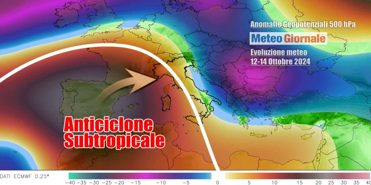 Meteo: il caldo ritorna con l'arrivo dell'anticiclone subtropicale