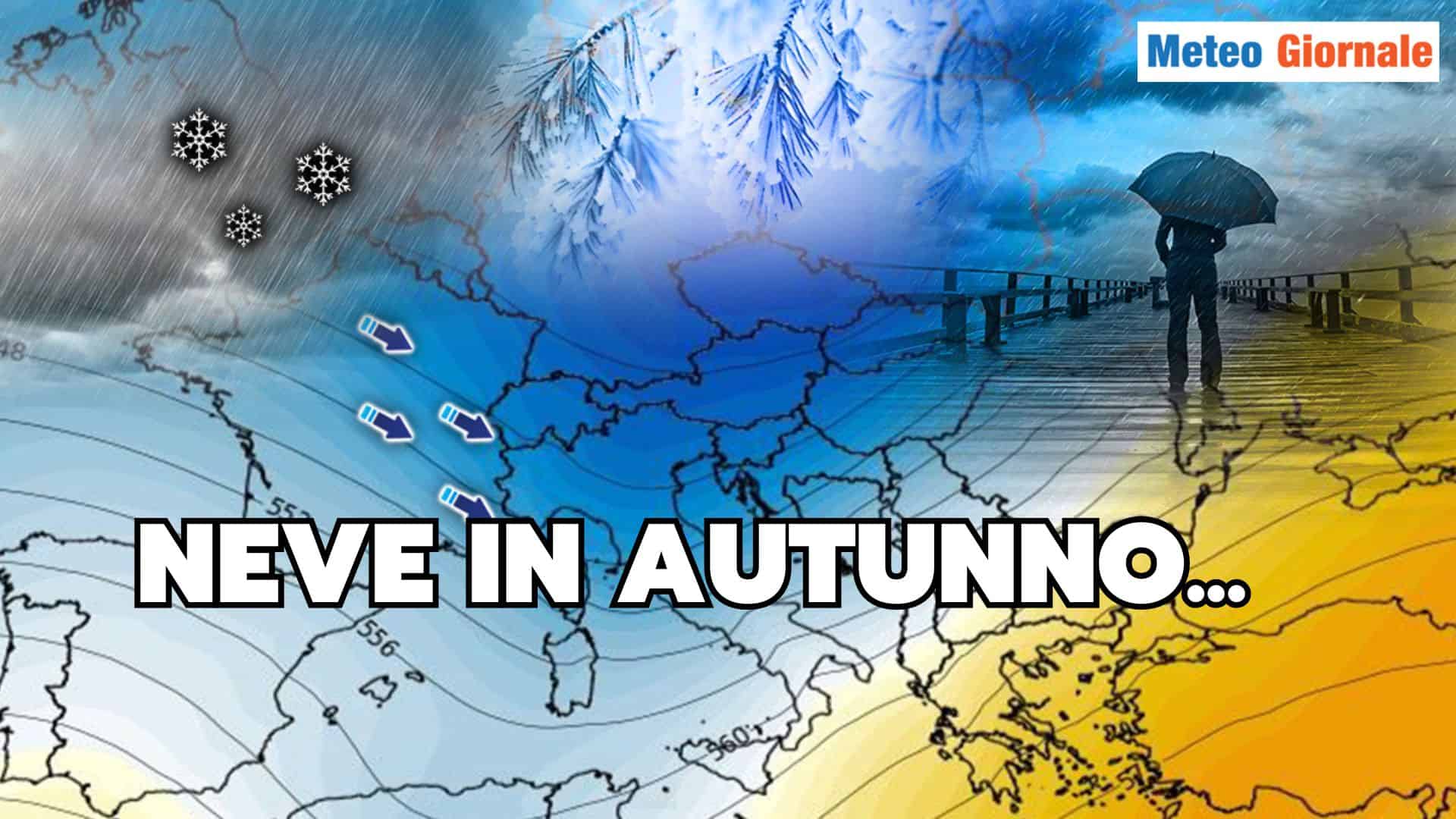 METEO Italia: Inverno anticipato con nevicate a novembre