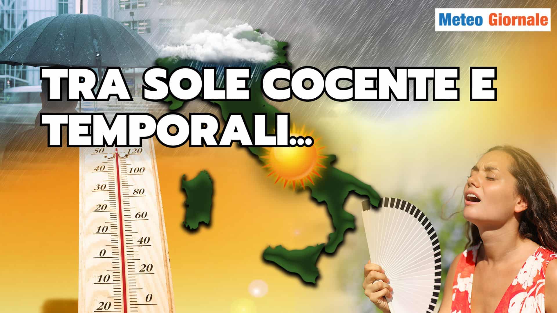 METEO strano: ottobre finisce tra sole cocente e temporali violenti