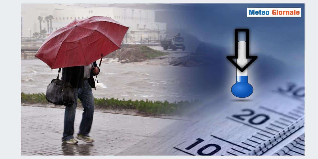 Meteo weekend: non solo maltempo, ma anche temperature in calo