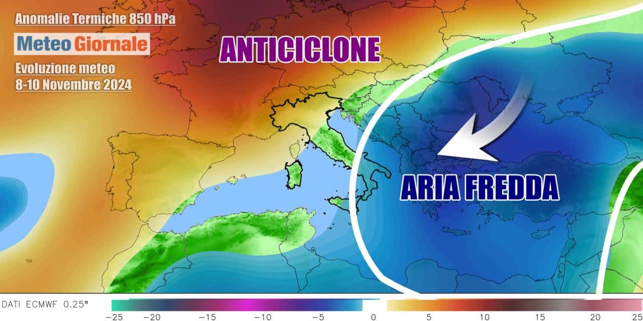 Meteo: incubo Anticiclone con potenza mai vista, ma il freddo ci proverà