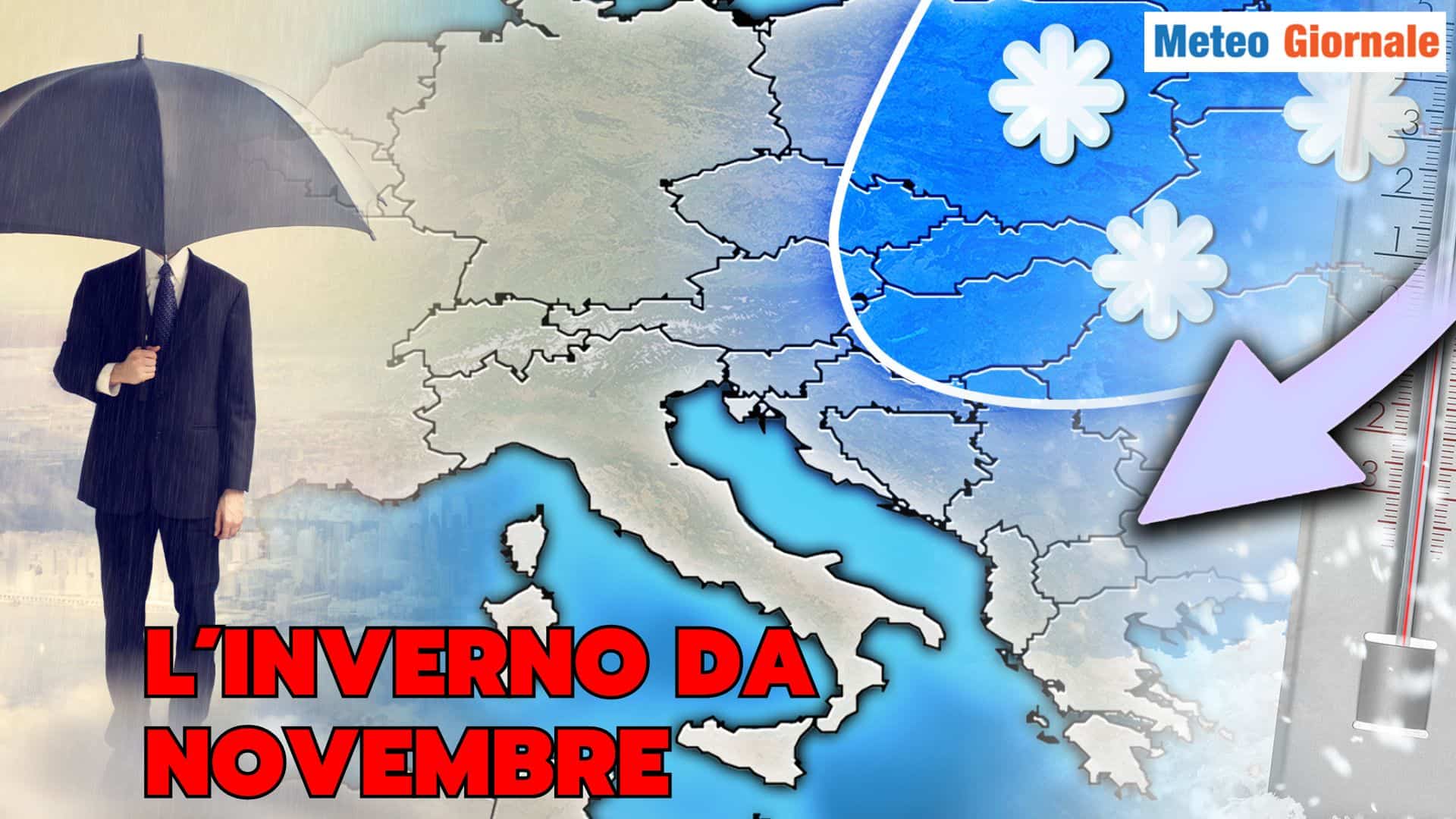 Inverno 2024-2025 da Novembre, il meteo peggiore del decennio