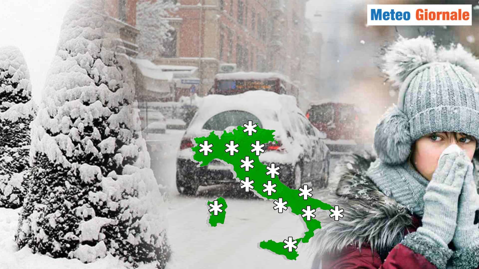 Data di inizio del precoce Inverno di altri tempi per incombere del Vortice Polare e La Niña
