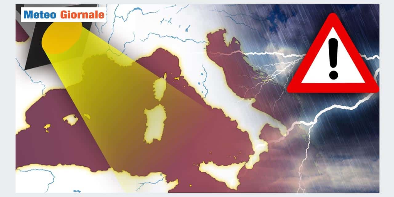Sud a rischio nubifragi e allagamenti