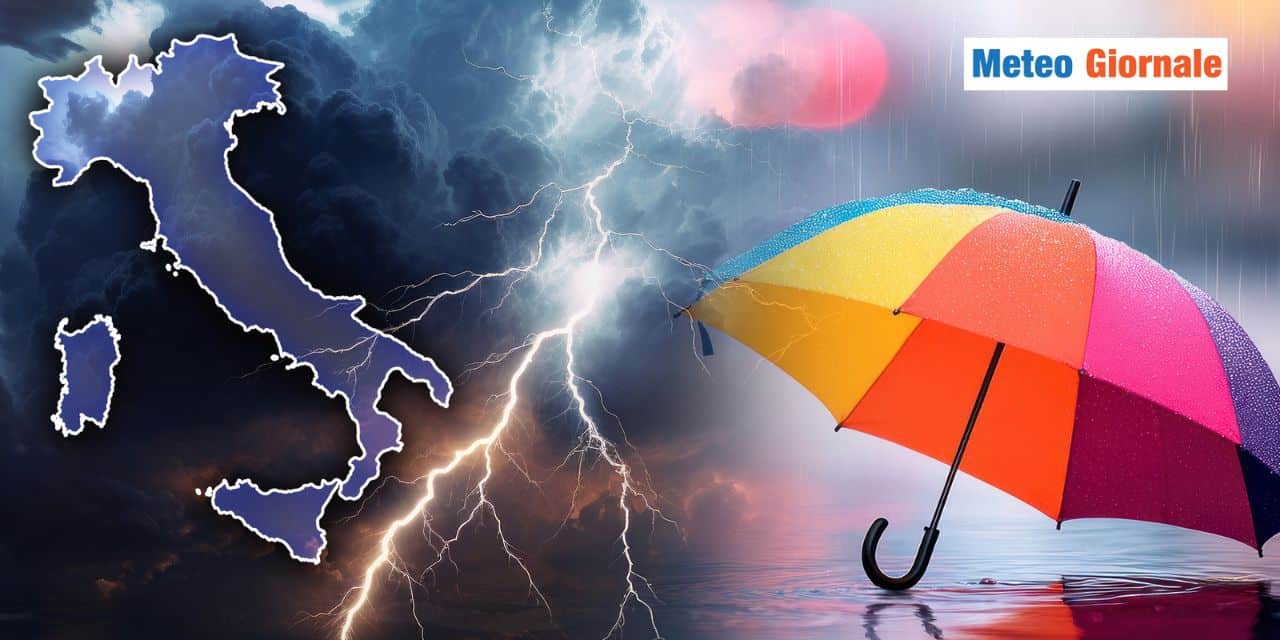 Meteo: ciclone a tutta forza, tutta Italia sotto la pioggia