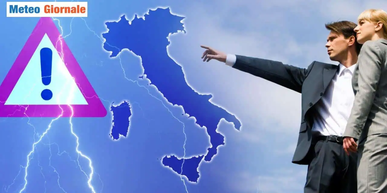 Scenari perturbati su parte d'Italia nel weekend