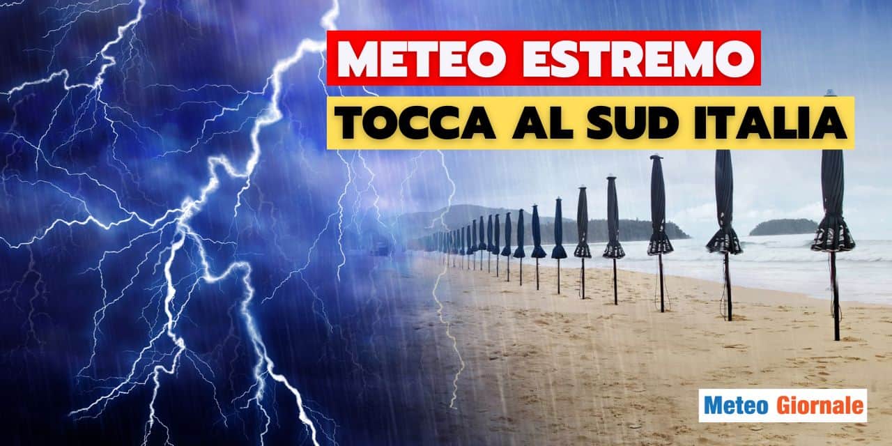 Meteo: Sud Italia nel mirino dei nubifragi, sale l'attenzione su...