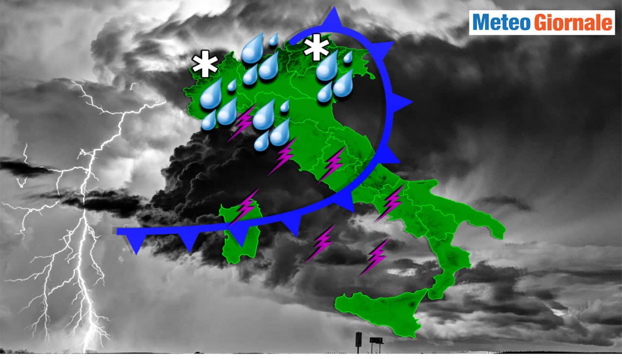Meteo, maltempo persistente: nubifragi e rischio esondazioni nel fine settimana