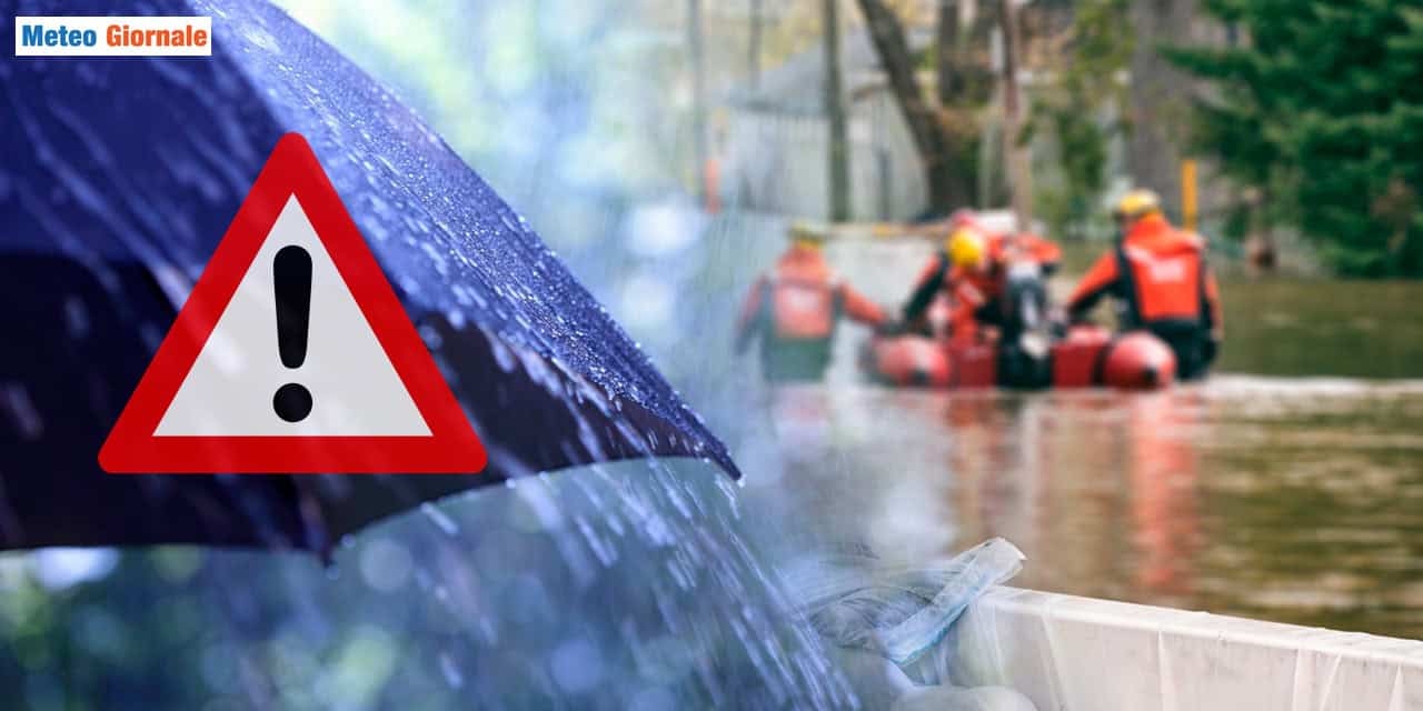 Previsioni meteo di nuovo preoccupanti per il Nord Italia