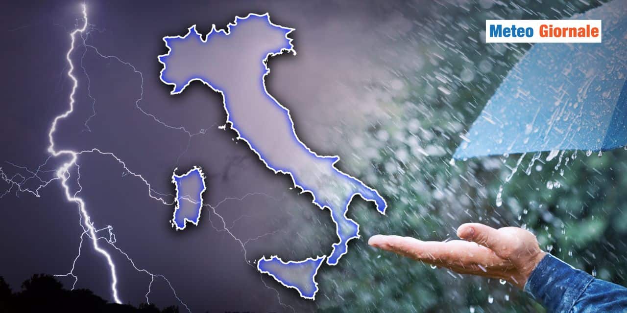 Meteo: nubifragi confermati, le regioni a rischio