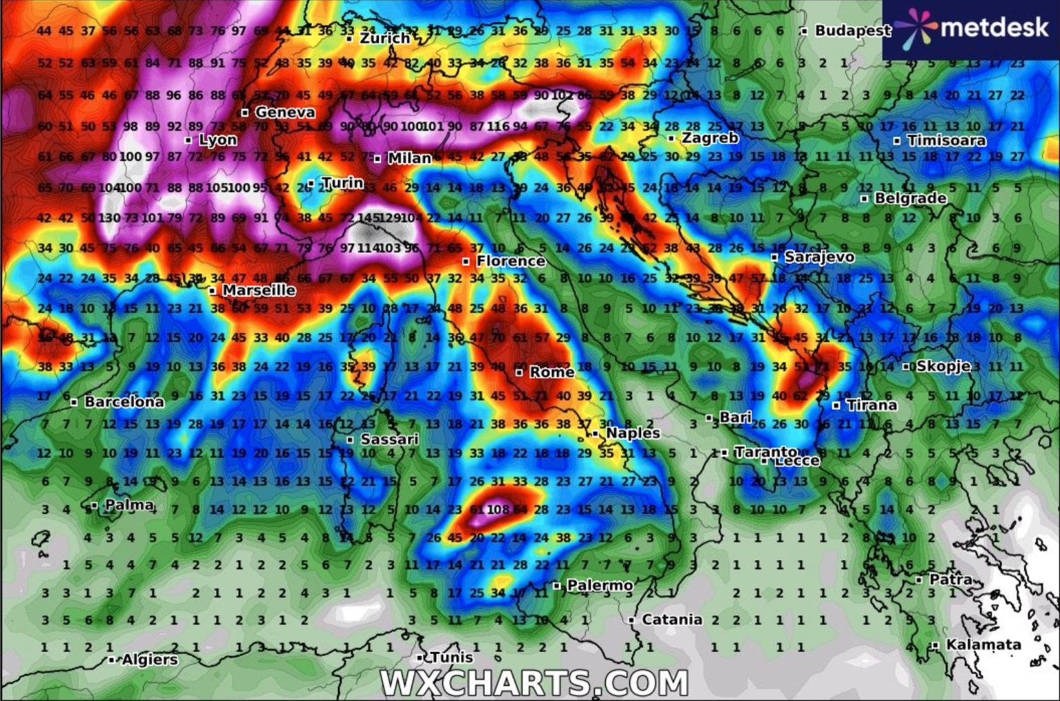 piogge - Previsioni Meteo per 10 Giorni: tra Piogge Estreme e Siccit&agrave; Apocalittica, MAPPE