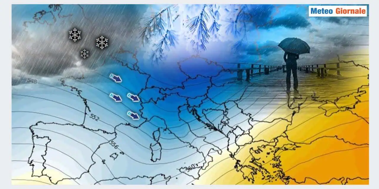 Aria fredda in rotta alle nostre latitudini