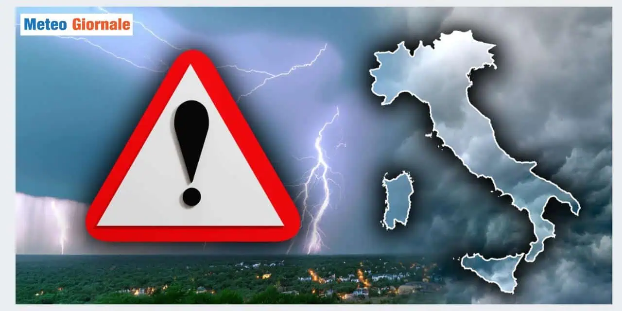 La furia del maltempo condizionerร il weekend