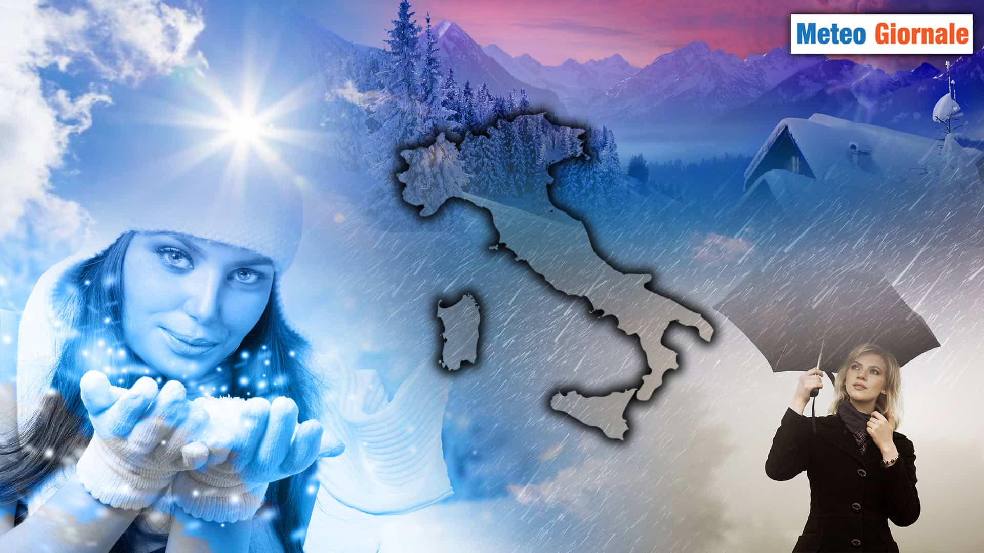 Meteo: Subito deboli Piogge, poi Freddo Vento e anche Neve