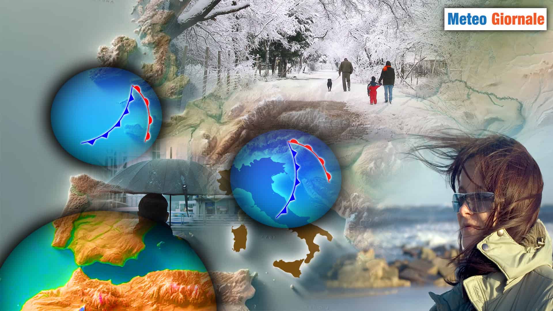 Meteo: Vento, Forti Piogge e pure Neve, sarà pieno Inverno