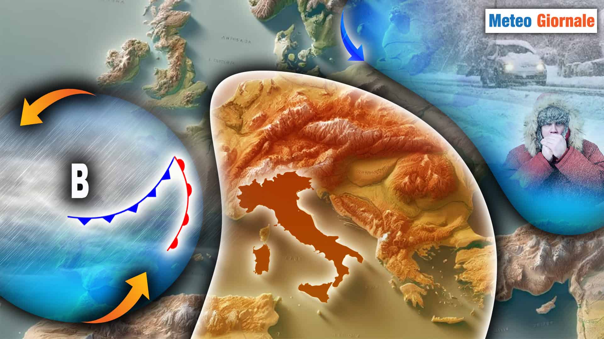 Meteo: Prossima Settimana, subito Perturbazione, poi Freddo Russo