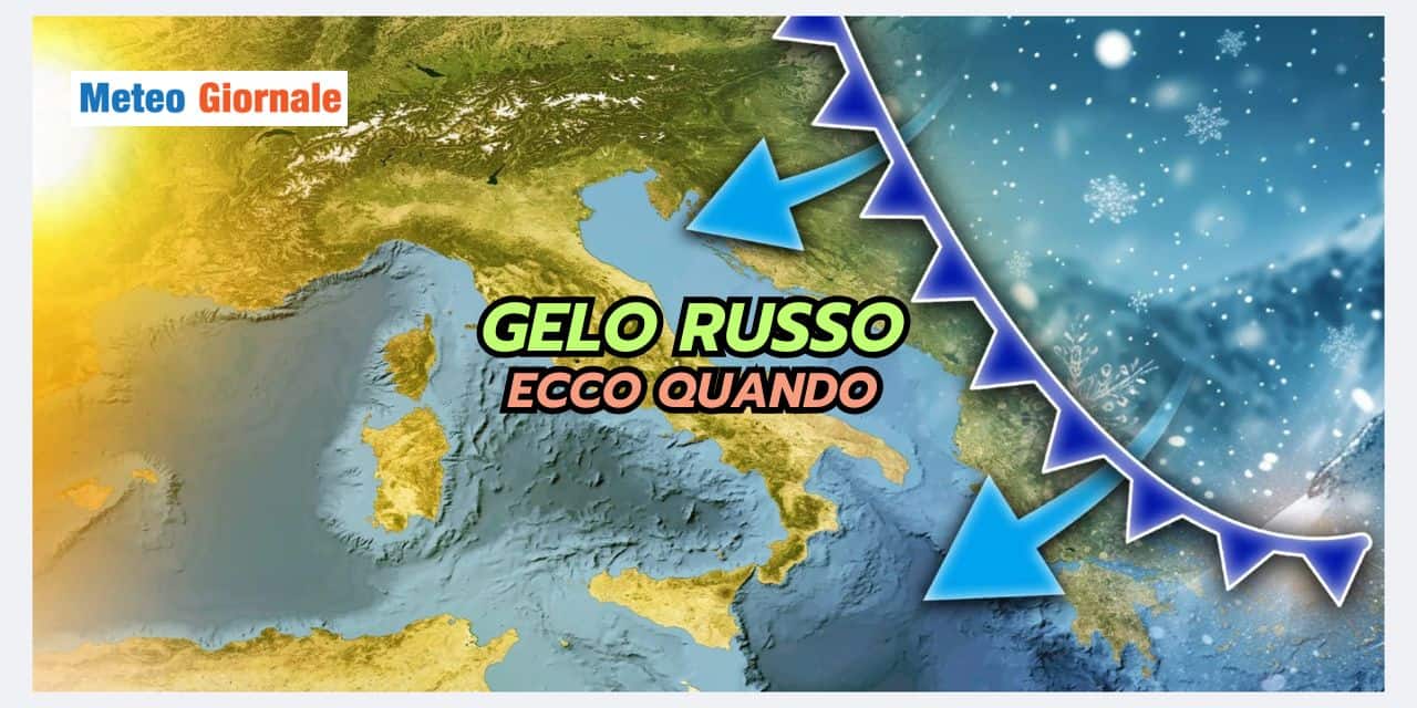 COLPO di SCENA meteo: aria gelida dalla Russia, scopri quando