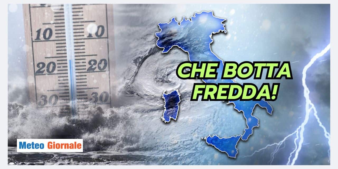 Meteo da montagne russe, dal caldo alla BOTTA GELIDA