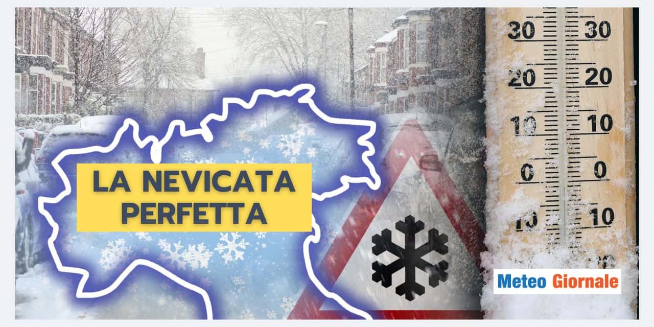 Neve in Val Padana: le condizioni meteo perfette