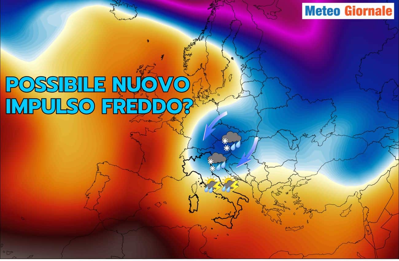 Tendenza METEO ITALIA: spunta altro IMPULSO FREDDO, ecco quando