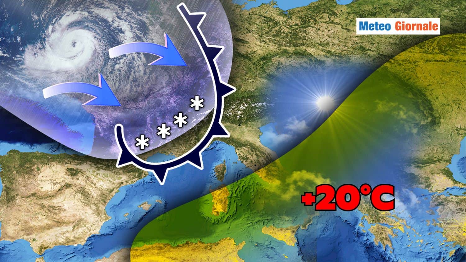 Meteo, Centro-Sud al caldo prima del gelo: +20°C seguiti da aria fredda POLARE