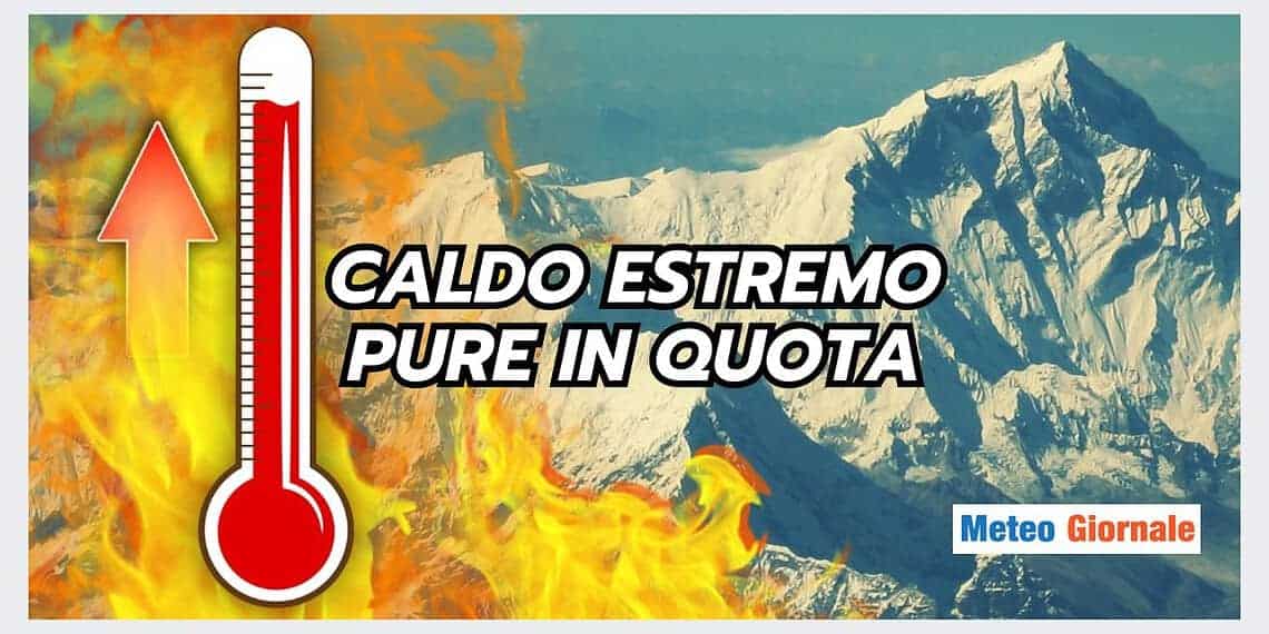 Il meteo non scherza, +1.4°C a 4560 metri a novembre: la faccenda si fa seria