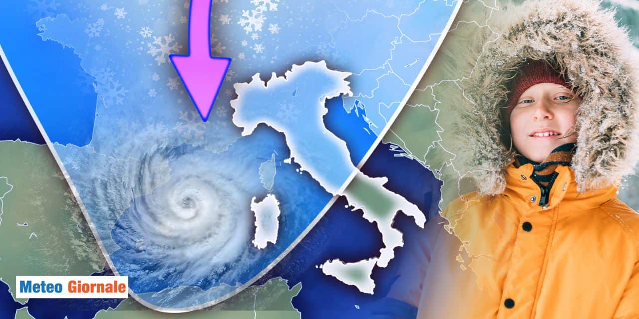 Meteo: ciclone da Mercoledì 20 in Italia, nubifragi e anche neve