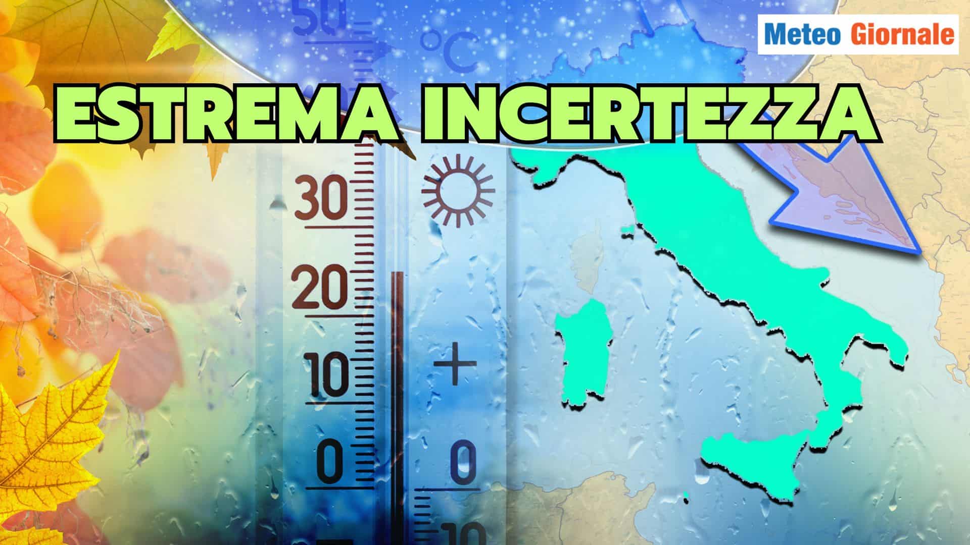 METEO a 15 giorni, verso bivio stagionale: Inverno o ancora Autunno?