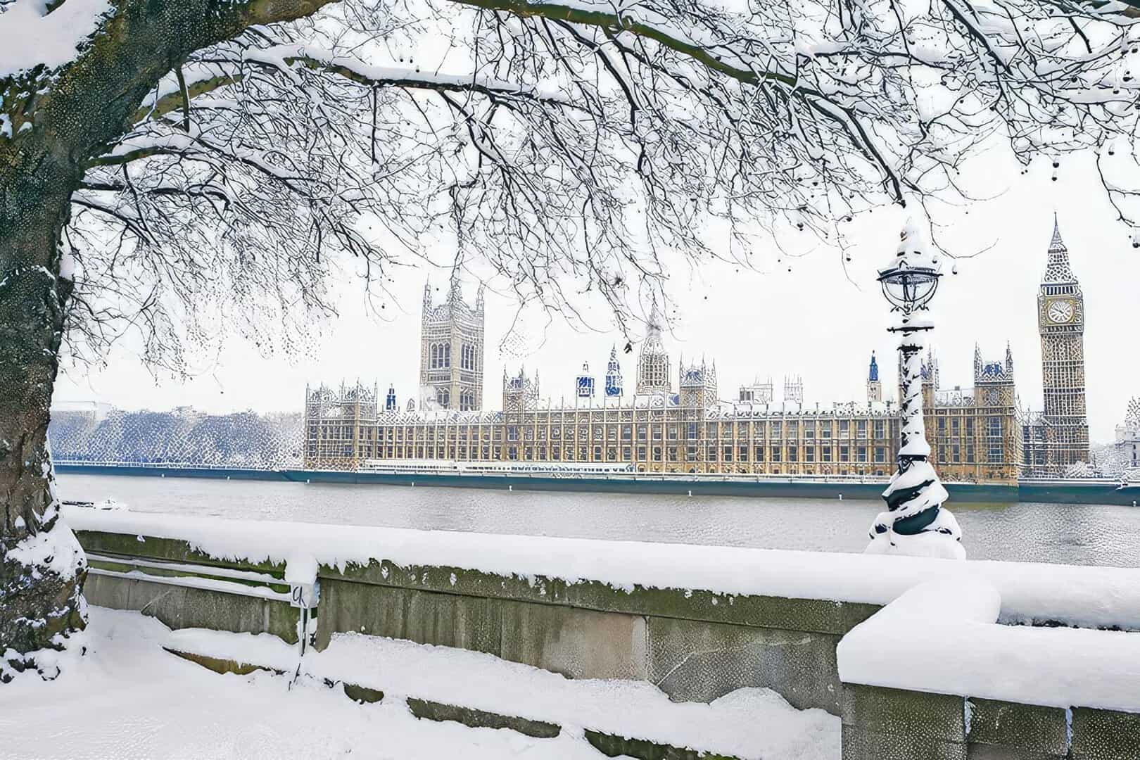 Gran Bretagna verso un'ondata di freddo: neve e temperature fino a -10°C