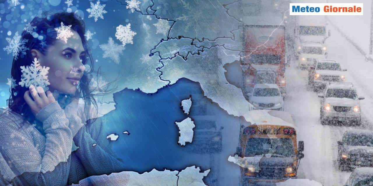 Meteo prossima settimana: tornerà l’Inverno con pioggia e neve, la data