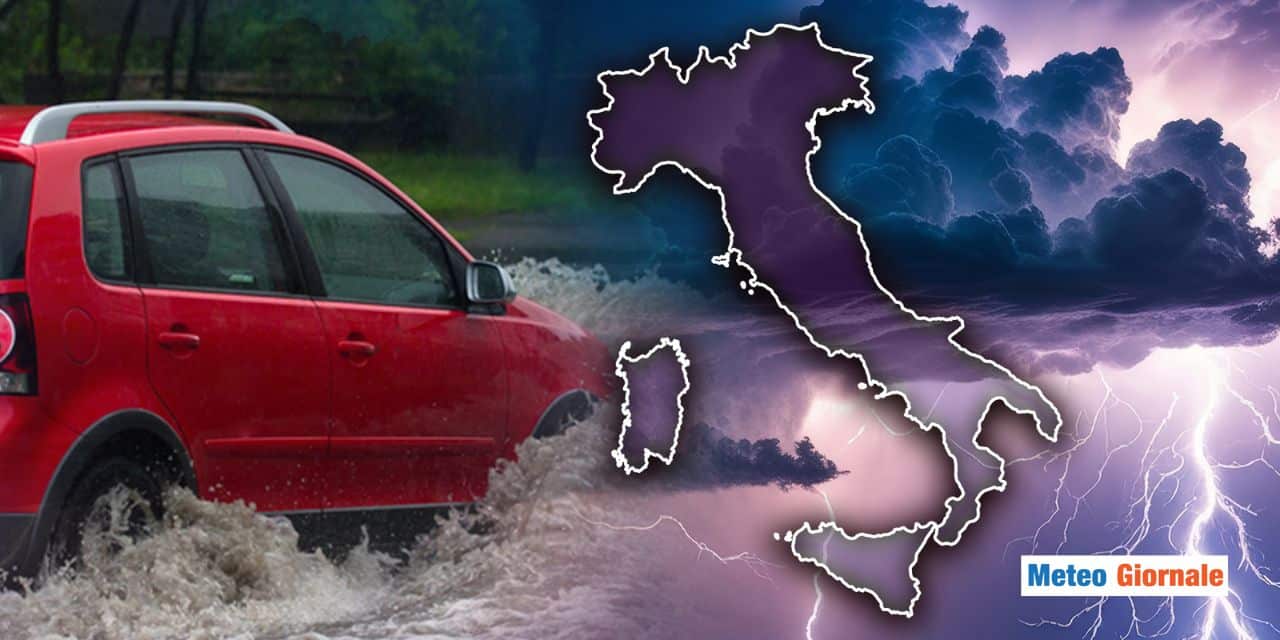 Maltempo su mezza Italia, rischio nubifragi su queste regioni