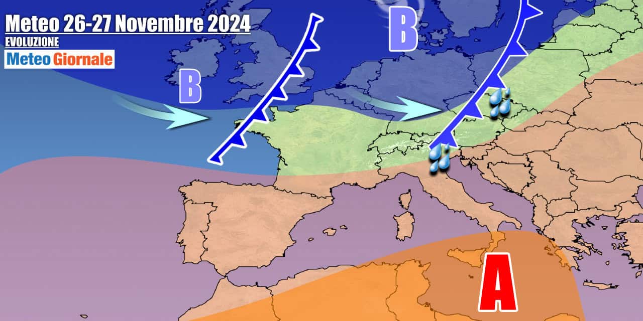 Meteo 7 Giorni: perturbazione ad inizio settimana, ecco le zone colpite