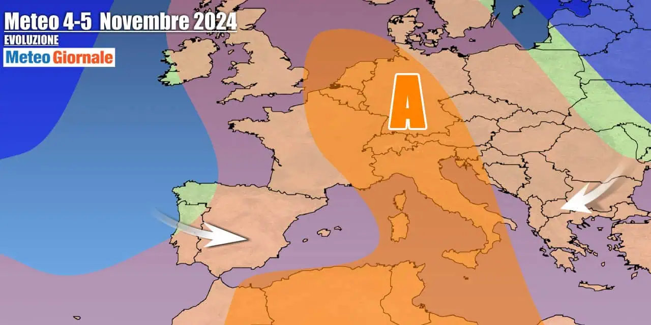 Dominio anticiclonico incontrastato