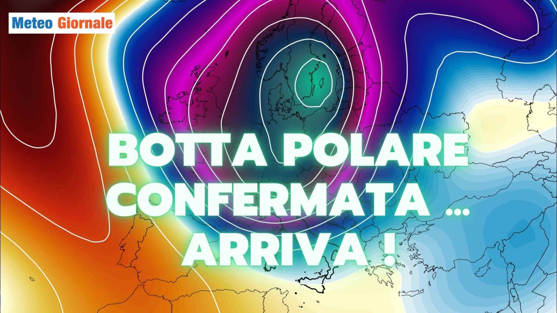 Meteo, arriva una botta polare, farà freddo da Nord a Sud