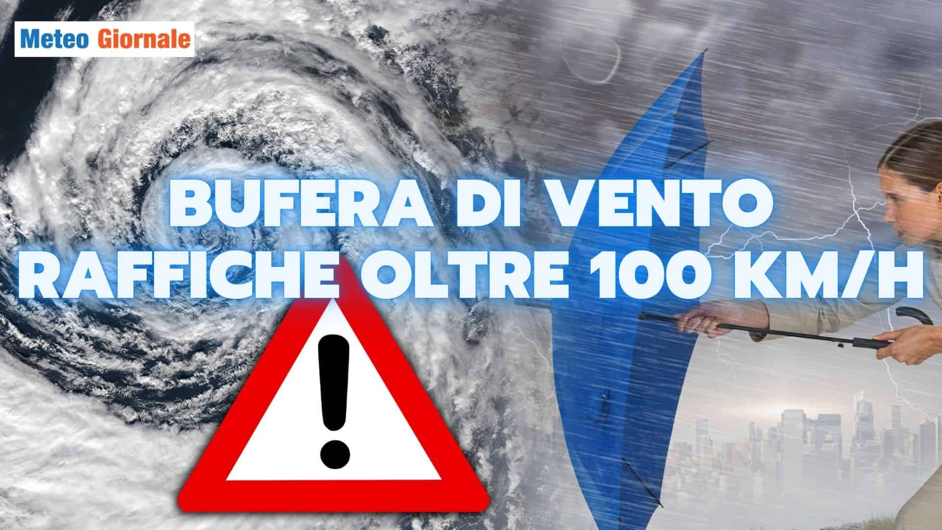 Meteo: non solo freddo e neve, arriva impetuosa burrasca, ventro oltre 100 km/h