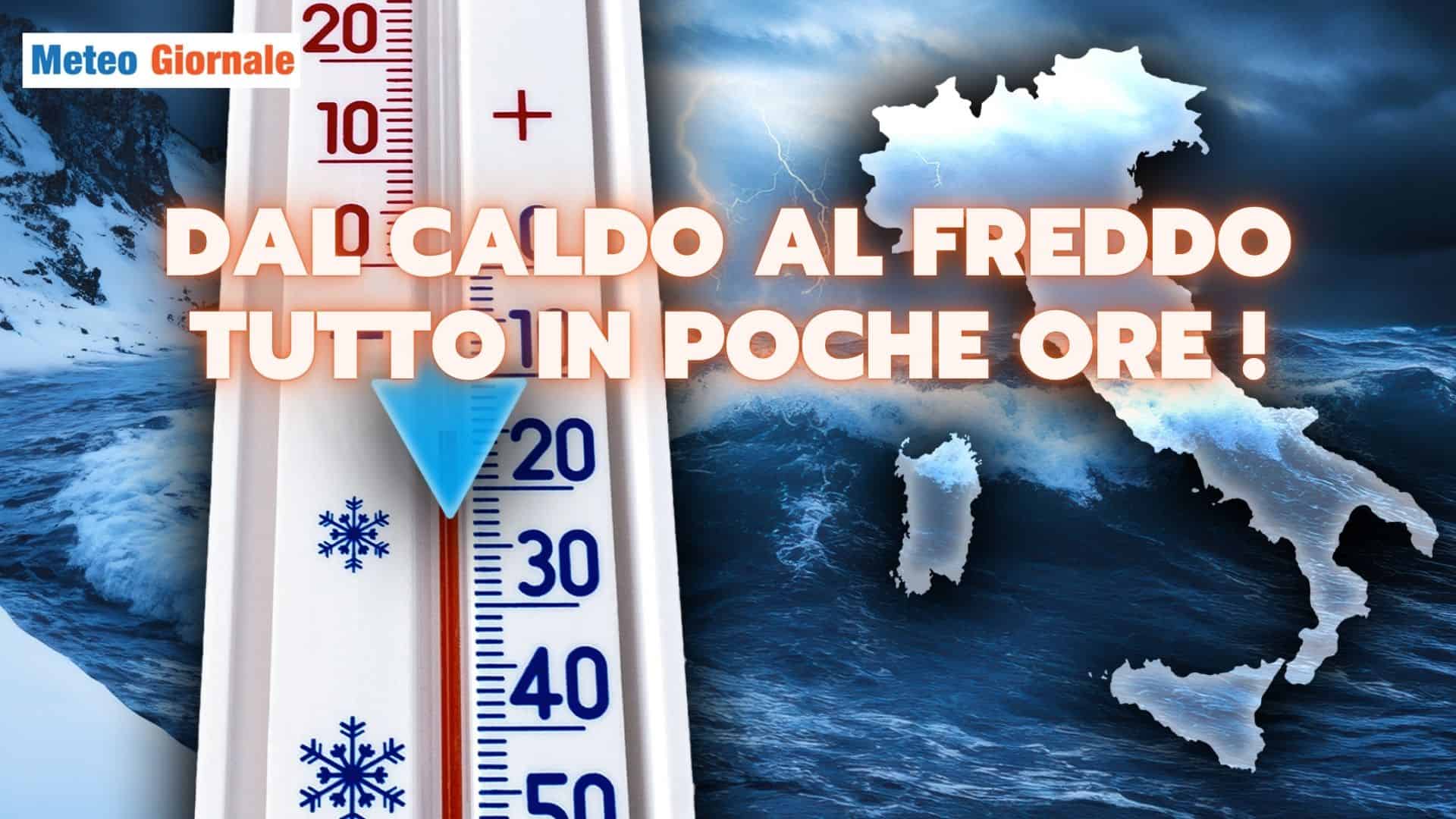 Meteo prossima settimana: dal caldo al freddo, tutto in poche ore!