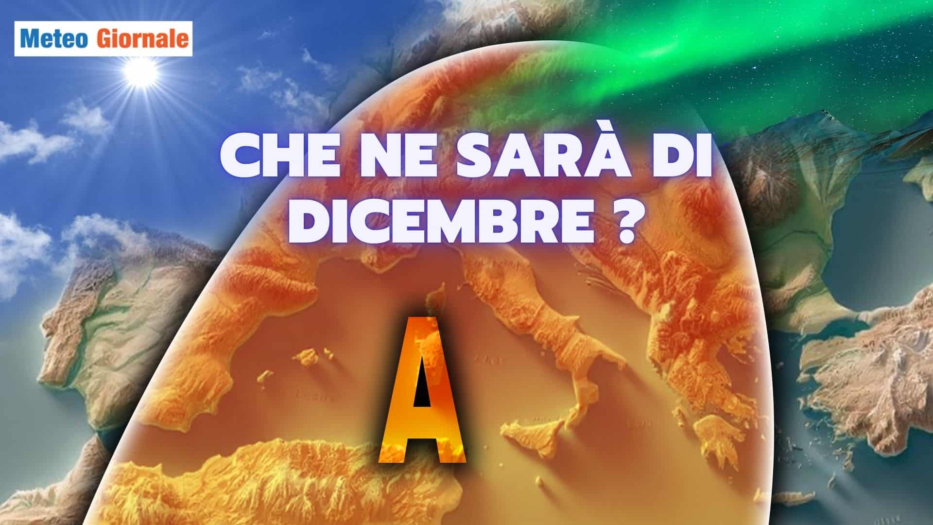 Meteo fino a metà dicembre: il freddo si ritira, alta pressione pigliatutto