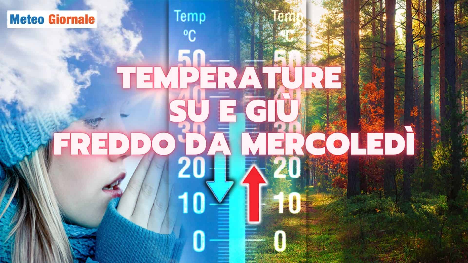 Meteo: temperature in aumento, poi cambia tutto, Freddo polare da mercoledì