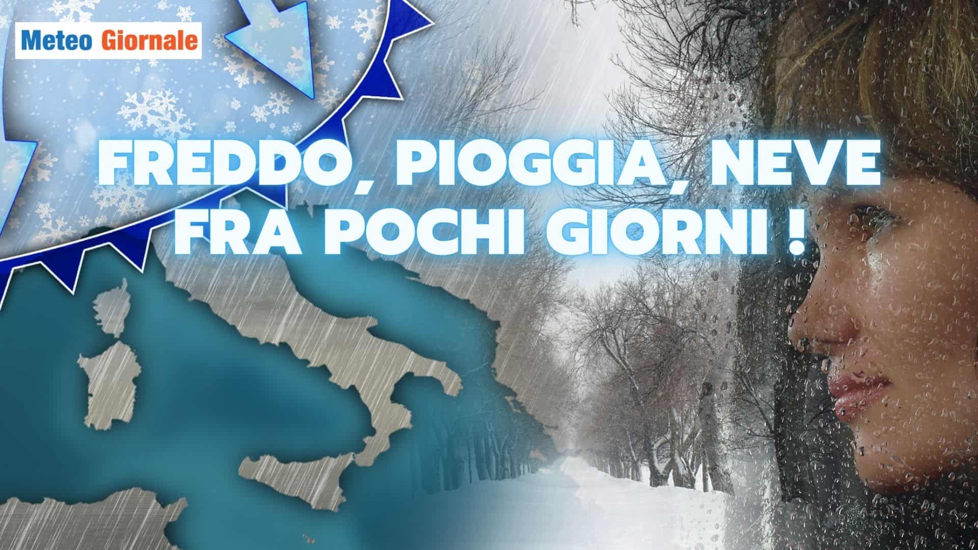 Meteo: cambia tutto, arriva il freddo, Val Padana a rischio NEVE da giovedì