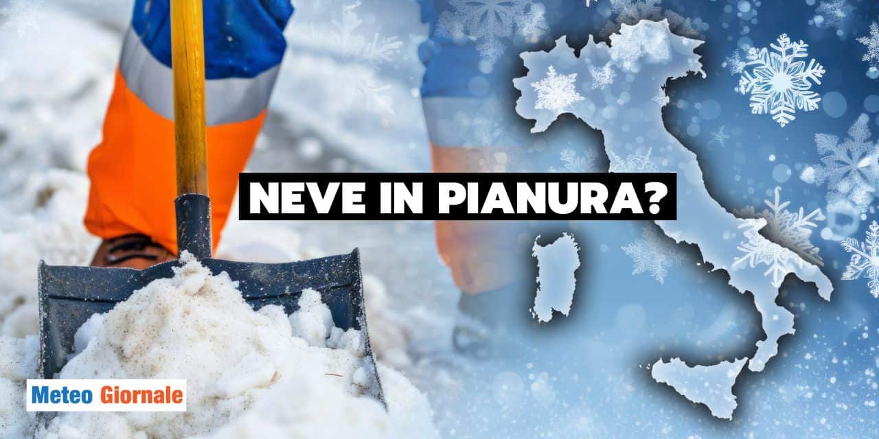 Neve in Val Padana, fino a 10 cm in pianura su queste regioni