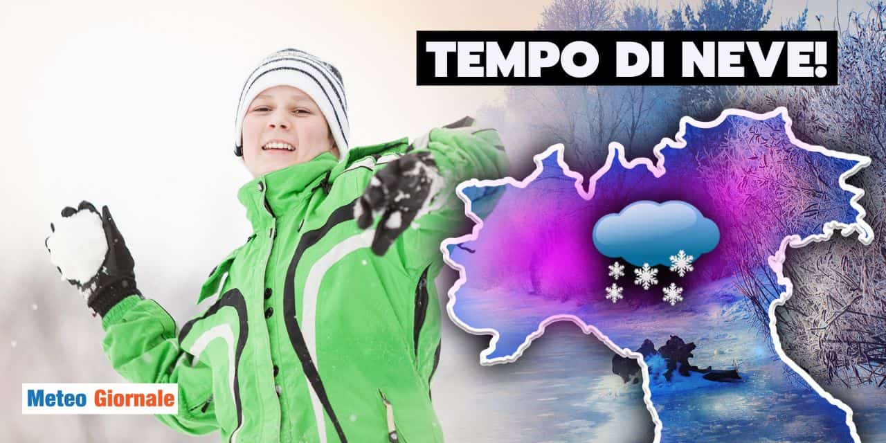 Meteo: la neve in pianura arriverà su queste regioni Mercoledì 20