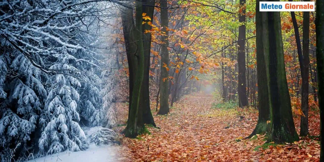 Autunno piรน freddo sulle Alpi, con prima neve