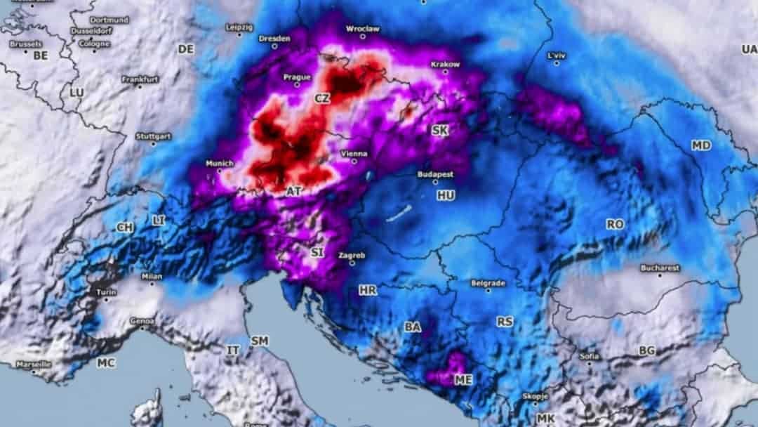 Clima, meteo e tempeste: Boris e il 9% in più di pioggia dovuto al riscaldamento globale