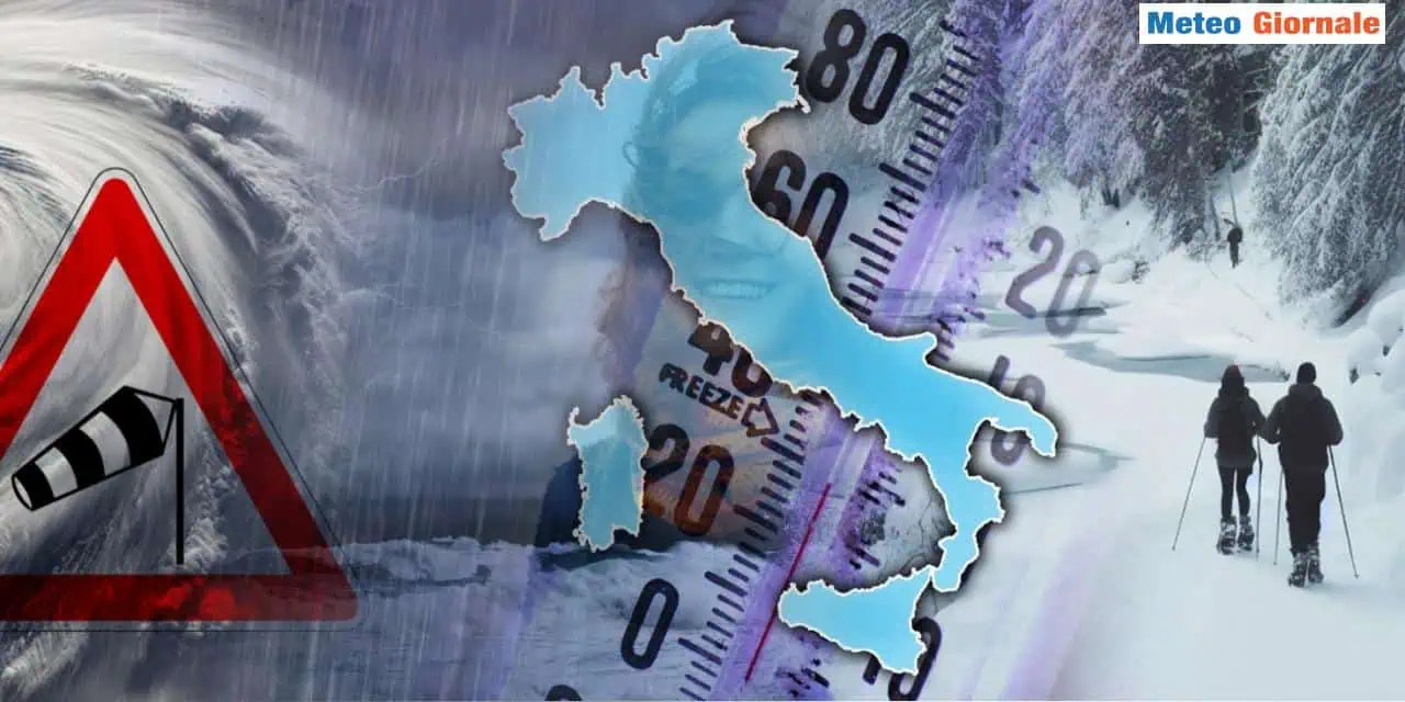 Weekend invernale, con neve in alcune regioni del Centro-Sud