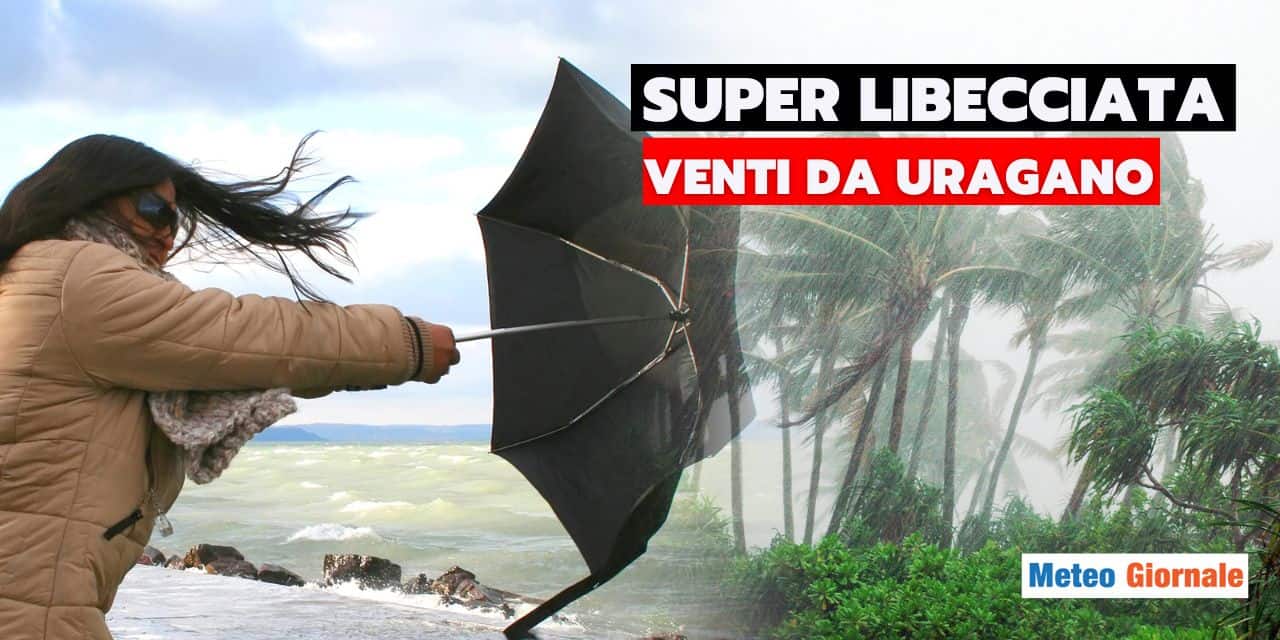Meteo: venti da uragano nella notte di Venerdì, le regioni a rischio