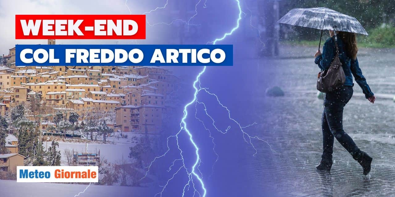 Meteo: ciclone Artico, mezza Italia sotto la pioggia