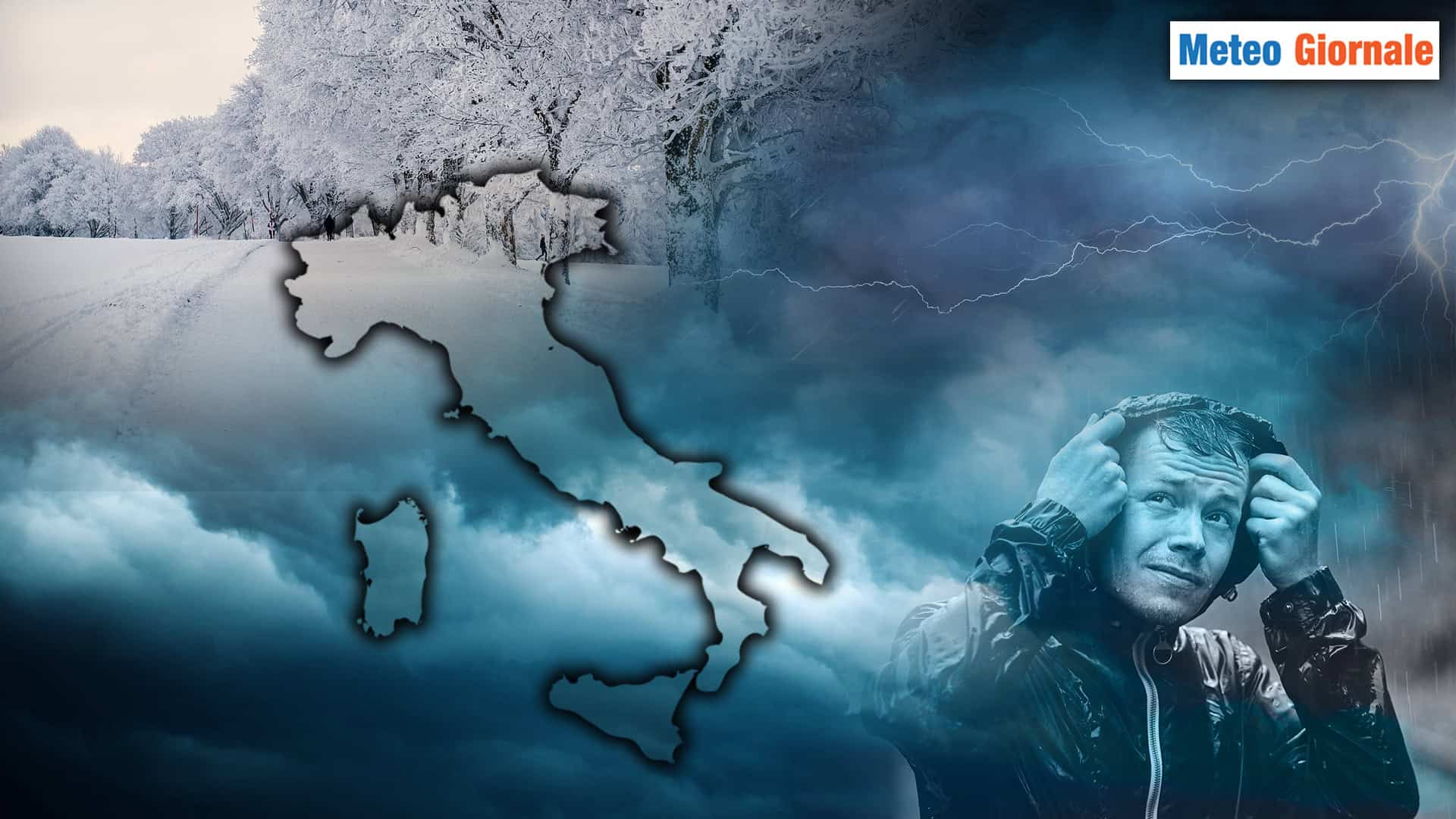 Meteo: Piogge e Temporali sul Centro-Sud, tanta Neve al Nord