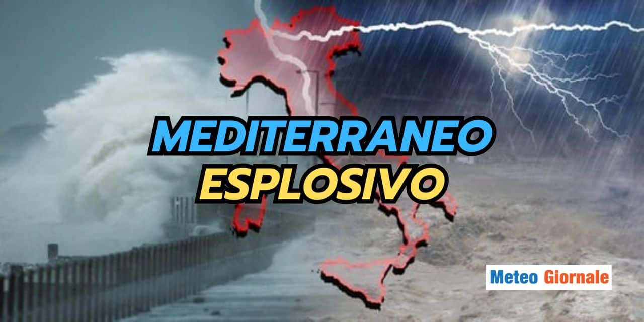 Mediterraneo col meteo devastato, pesanti conseguenze