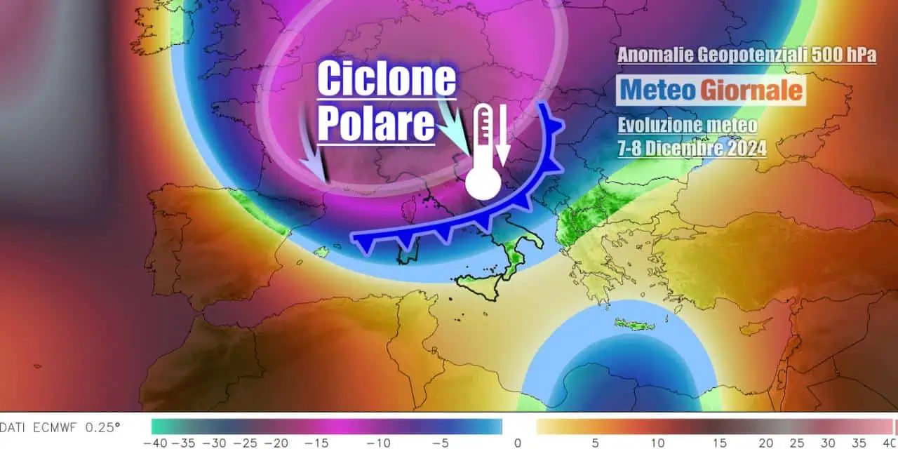 Freddo artico affonda sull'Italia